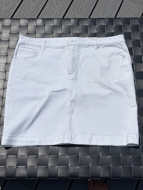 Style & Co. Dresses & Skirts - Style & Co. White Denim Skirt